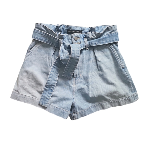 VERONICA BEARD Nori Paperbag Denim Shorts - Picture 6 of 7